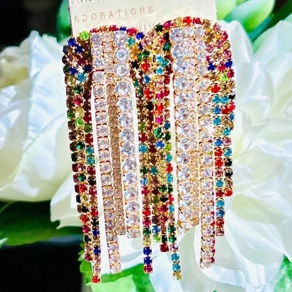 🌺🎉HP🎉🌺 NWT Anthropologie Beaded Crystal Chandeliers - Picture 12 of 16